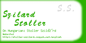 szilard stoller business card